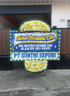 Papan Bunga Duka di Sardonoharjo